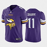 Nike Vikings 11 Tajae Sharpe Purple Team Big Logo Vapor Untouchable Limited Jersey Dzhi,baseball caps,new era cap wholesale,wholesale hats